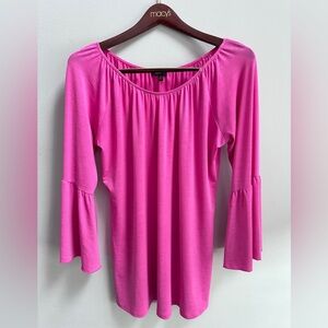 Melissa paige pink bell sleeves blouse top size XL